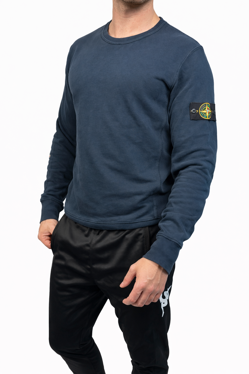 Sweat Stone Island bleu marine (M)