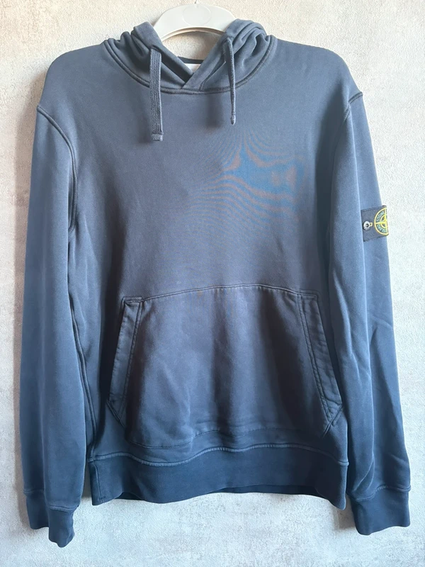Sweat a capuche bleu STONE ISLAND (L)