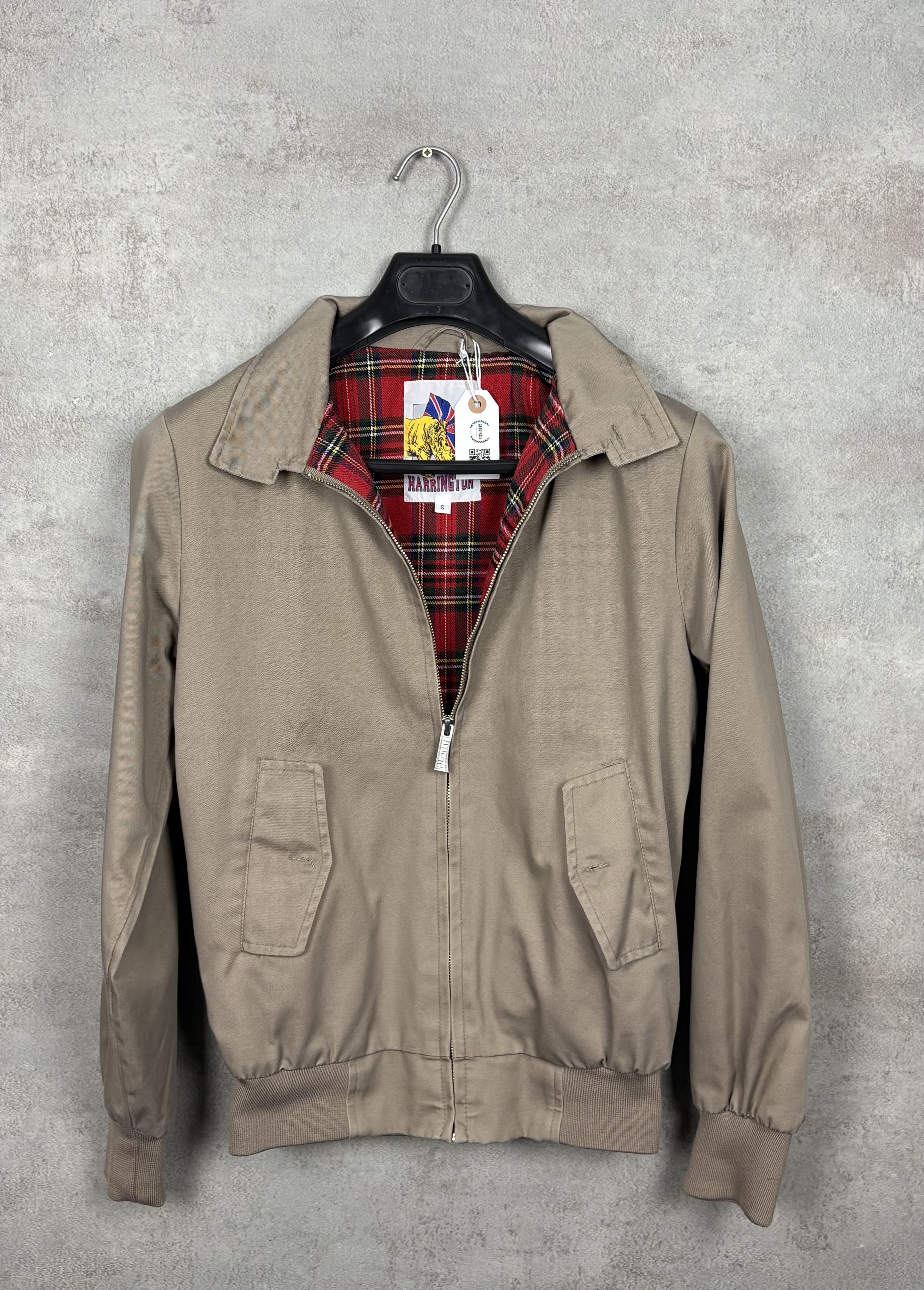 Veste Harrington - Beige / Doublure Tartan