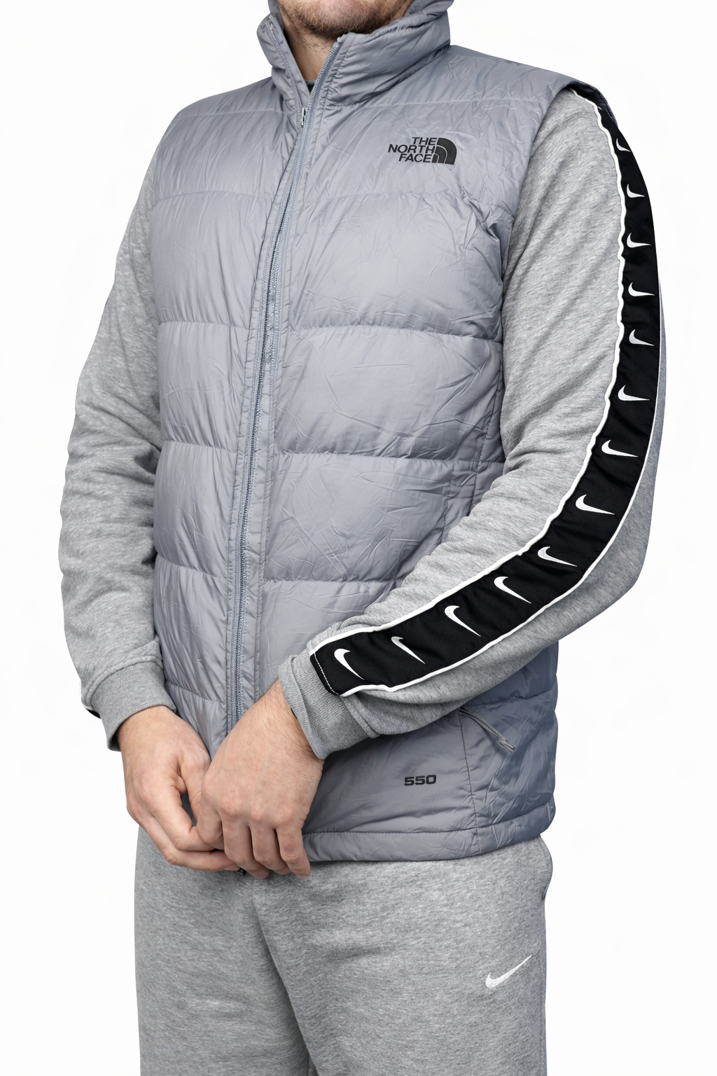 Doudoune sans manche The North Face grise