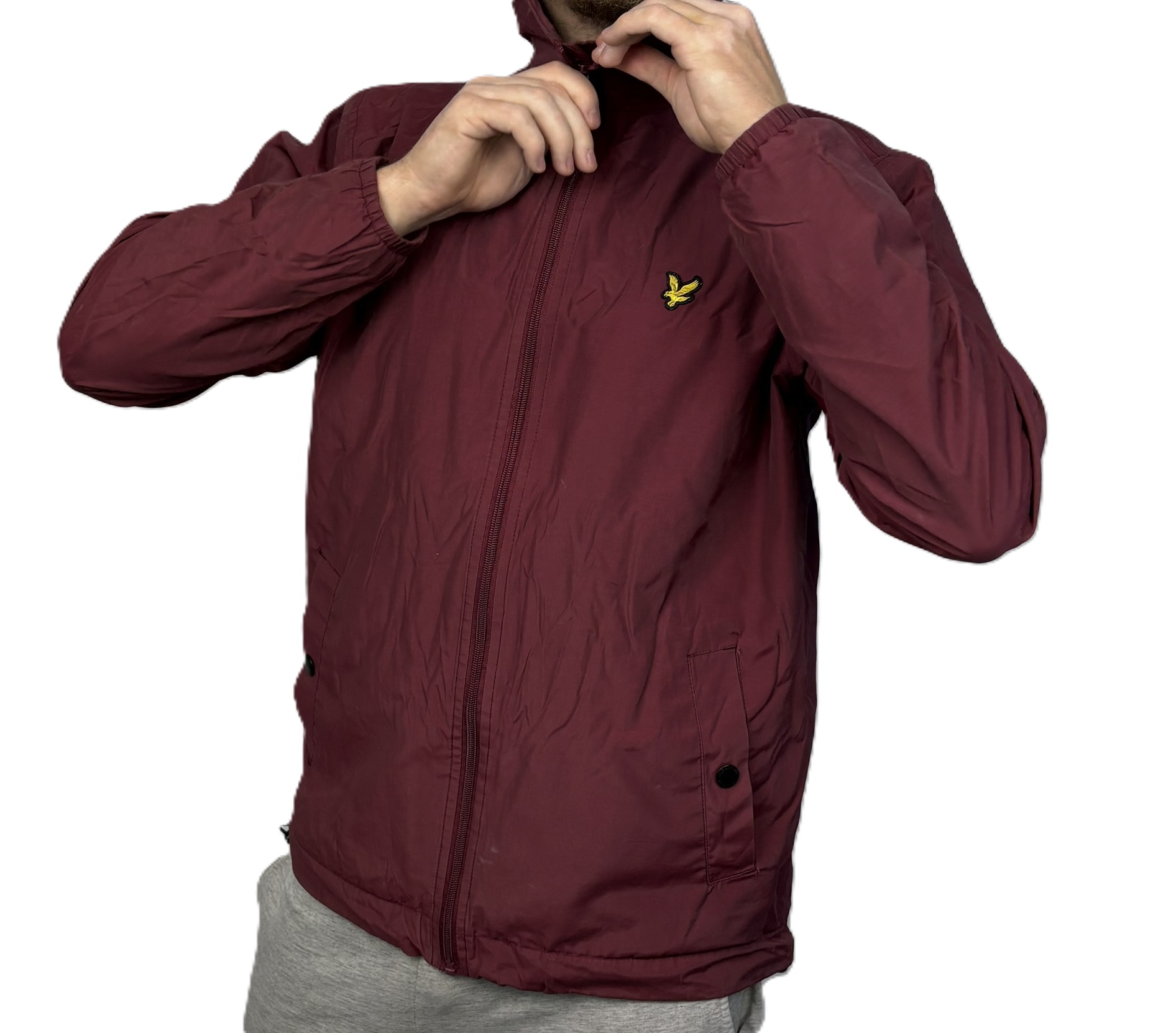 Coupe vent Lyle and Scott bordeaux