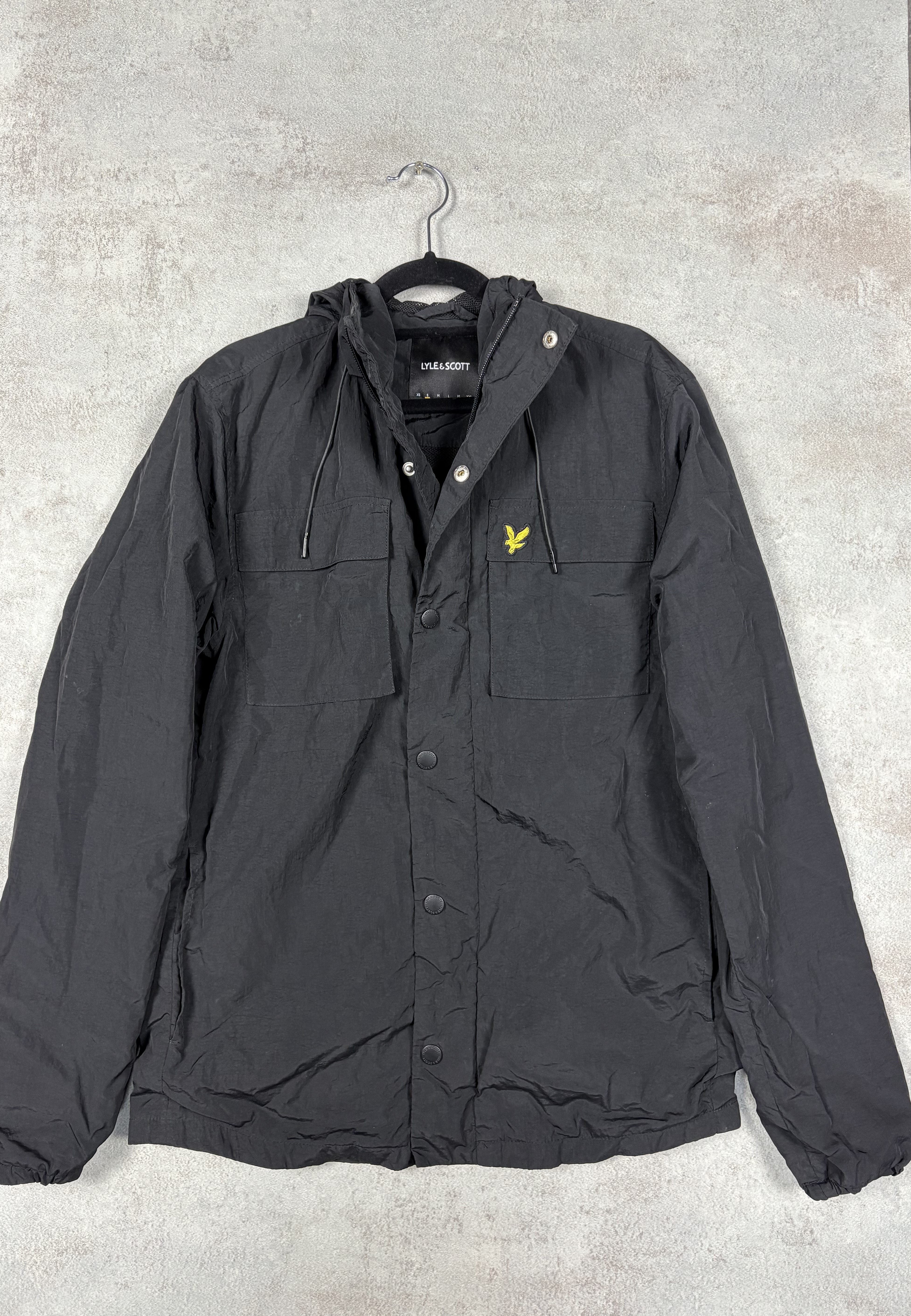 Veste coupe-vent noir Lyle and Scott (S)