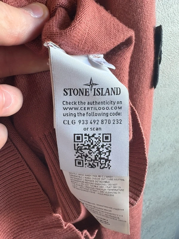 Sweat Stone Island Saumon / Corail