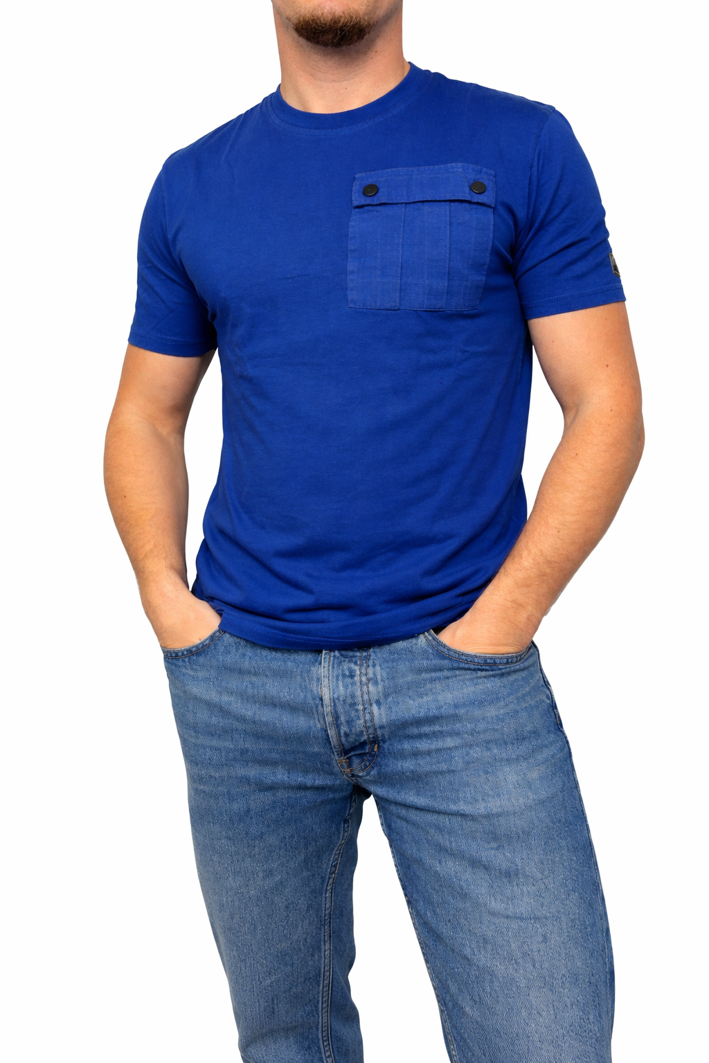 T-Shirt Peaceful Hooligan bleu