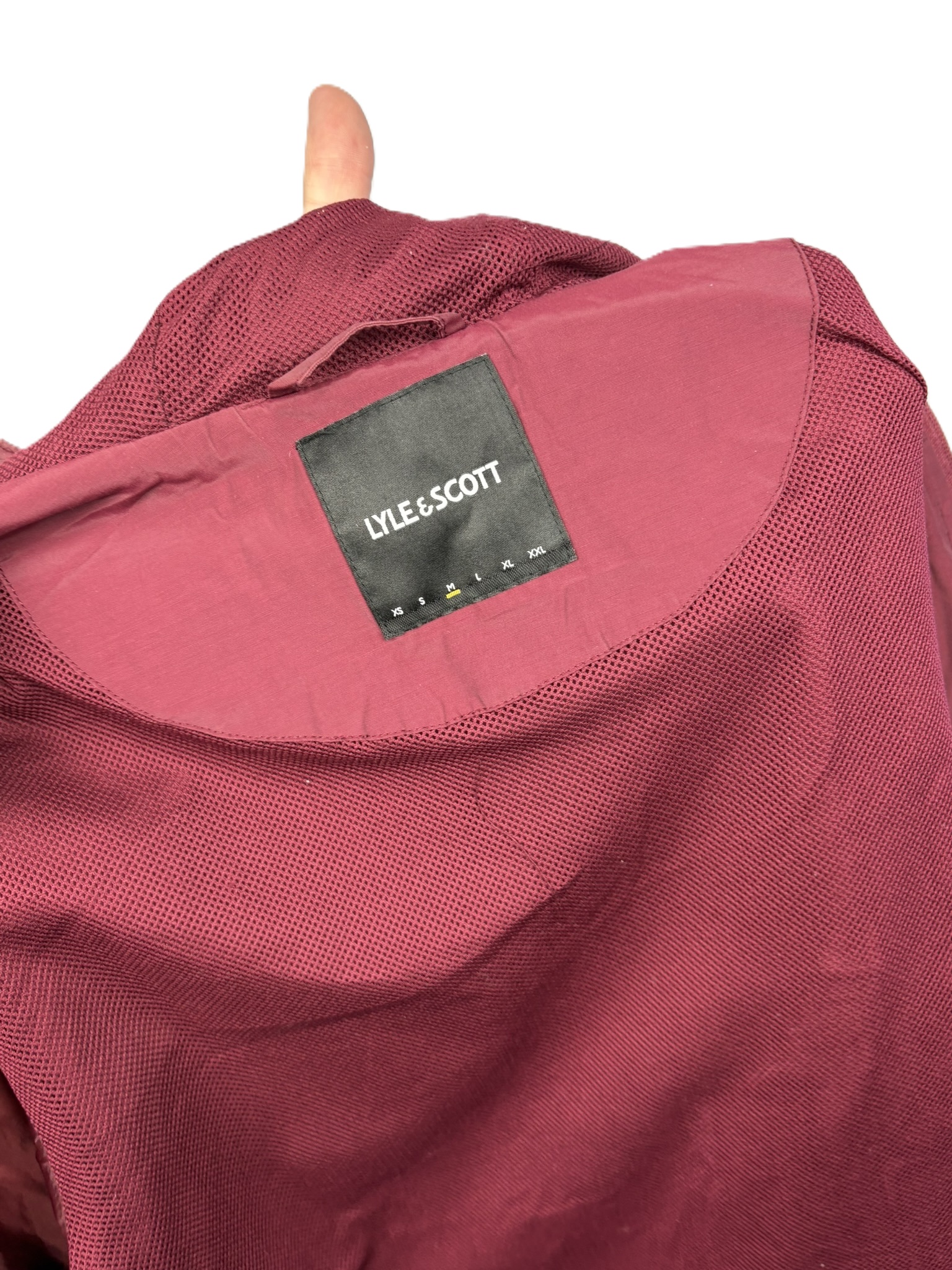 Coupe vent Lyle and Scott bordeaux